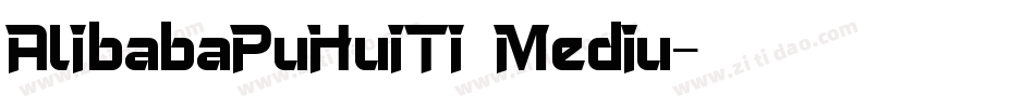 AlibabaPuHuiTi Mediu字体转换